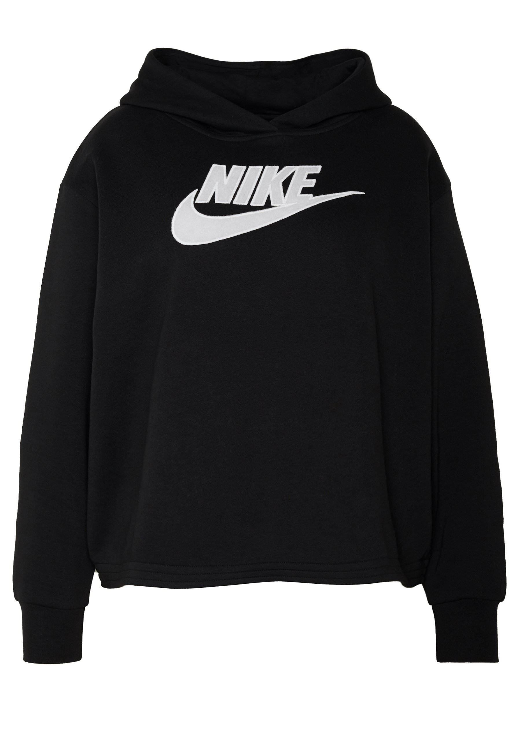 Nike Sportswear PLUS SIZE ICON CLASH PATCHES FLEECE HOODIE Nike Sportswear PLUS SIZE ICON CLASH PATCHES FLEECE HOODIE - Hoodie - black