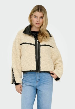 ONLPATTI LIFE TEDDY SHORT  CC OTW - Jakna iz flisa - birch