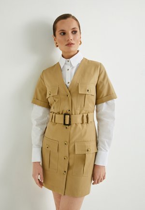 FLORAL CUT WORK  - Hverdagskjole - brown