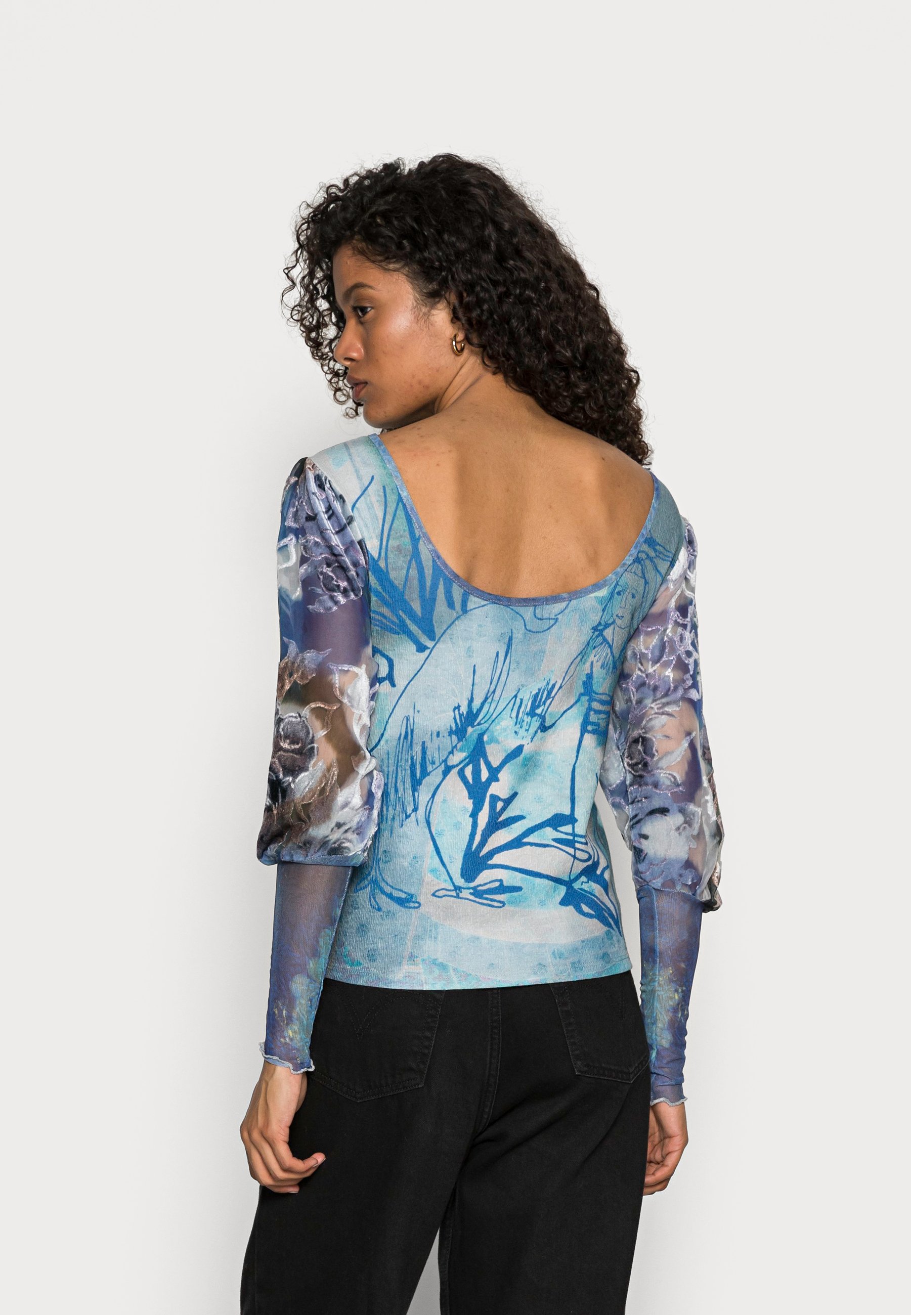 Desigual TRUE BLUE - Camiseta de manga larga - blue/azul - Zalando.es
