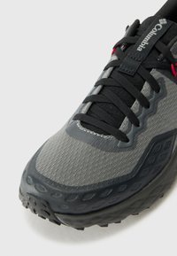 Columbia KONOS - Pārgājienu apavi - grey steel/mountain red