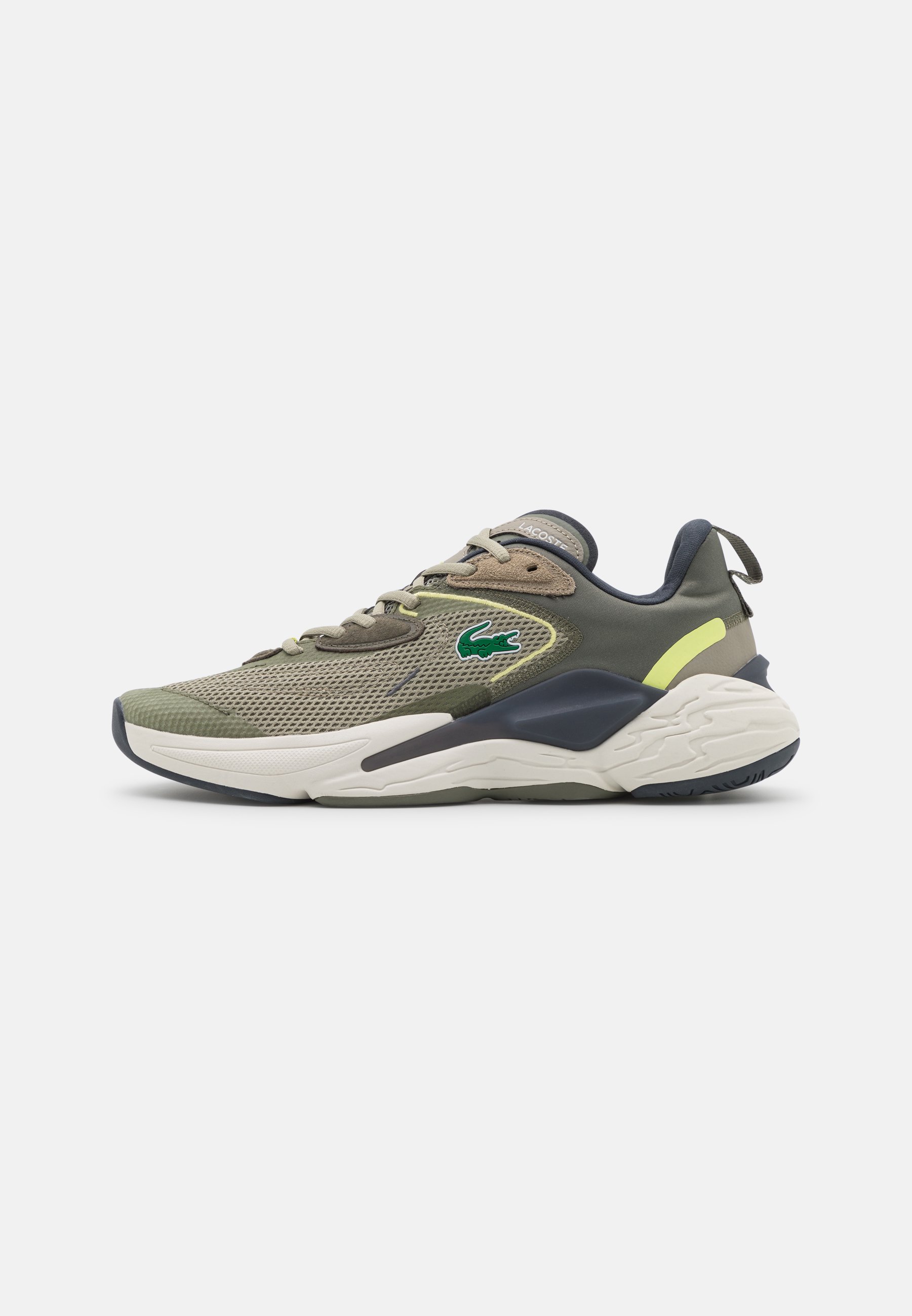 khaki lacoste trainers