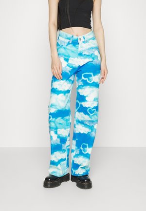 CLOUD - Džíny Relaxed Fit - blue/white