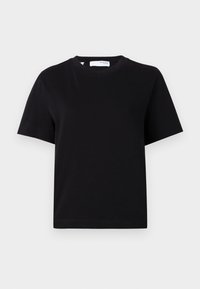 SLFESSENTIAL BOXY NOOS - Paprasti marškinėliai - black