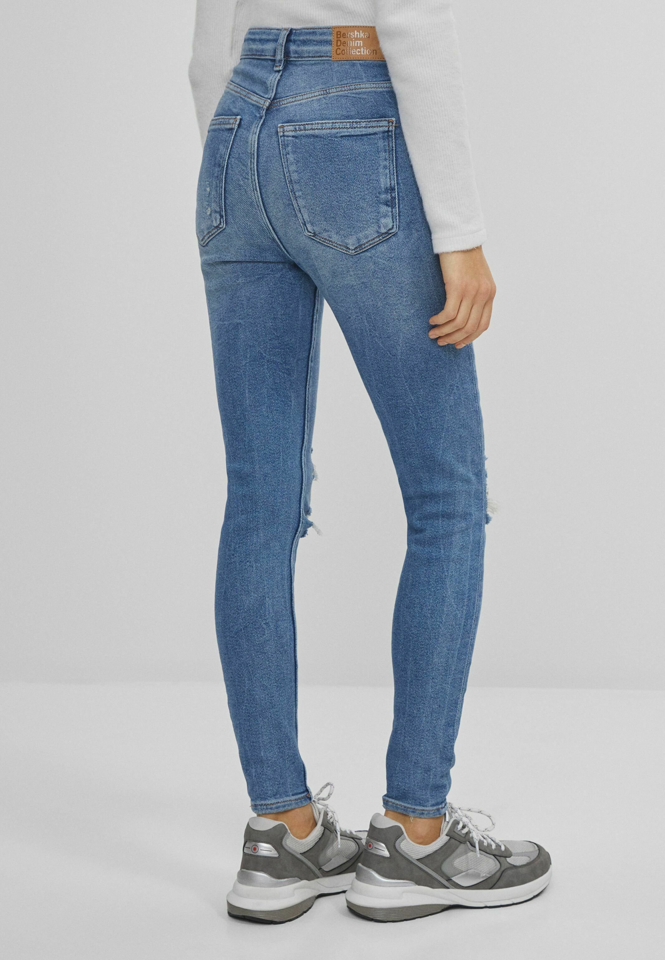 Bershka SUPER HIGH WAIST - Jeans Skinny 