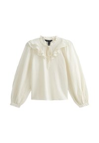 TIE NECK - Blusa - white