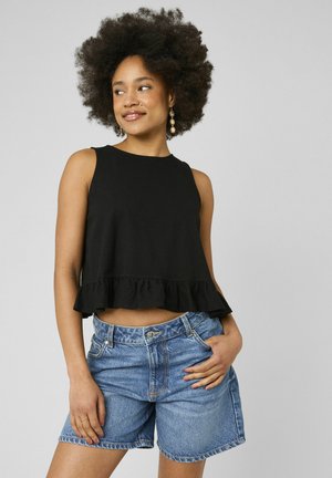 BZB TOP AVEC N½UDS AU DOS - Blouse - noir