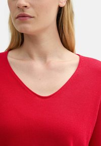 TOM TAILOR Strickpullover - crimson