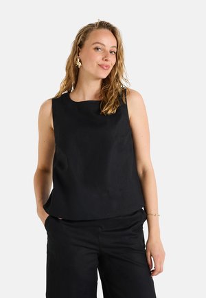 SANS MANCHES - Blusa - noir