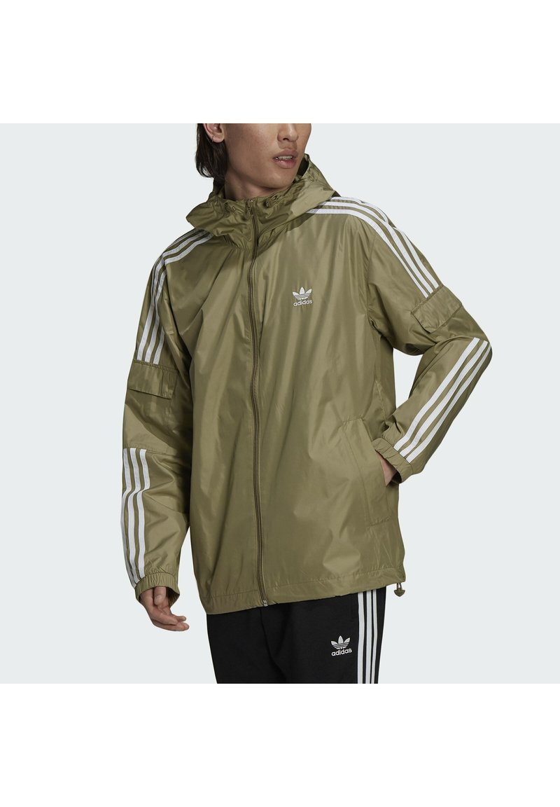 adidas originals superstar windbreaker green