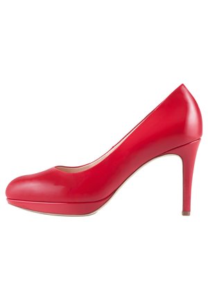 Højhælede pumps - red