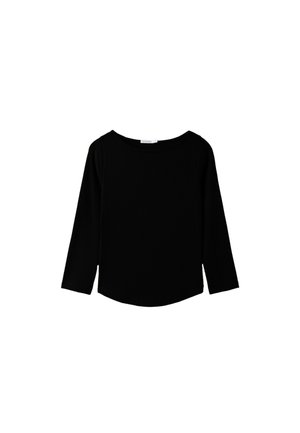 Stradivarius, BOAT NECK 3/4 SLEEVE T-SHIRT - T-shirt à manches longues - black