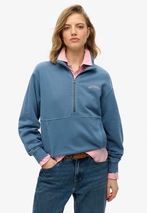 Superdry & Co ESSENTIAL LOGO HALF - Sweater - copen blue