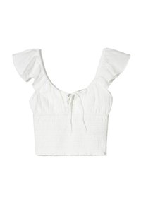 RUSTIC GATHERED  - Blus - white