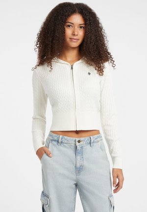 ZOPF-MIT KAPUZE - Gilet - creme