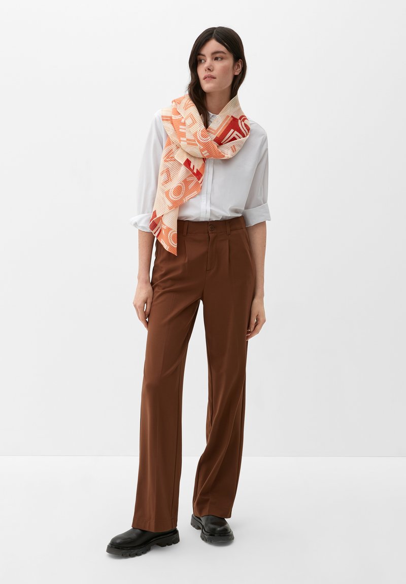 s.Oliver MIT PLISSEEFALTEN - Écharpe - rostrot