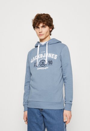 Jack & Jones Felpa con Cappuccio da Uomo in Misto Poliestere Riciclato, Blazer Blu Marine, S