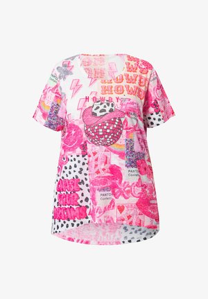 Angel of Style, T-shirt print - hibiscus pink
