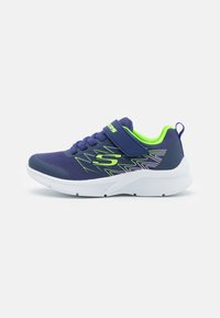 Skechers MICROSPEC - Sneakers - navy/lime/silver
