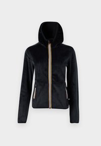 K-Way DOUBLE - Felpa con zip - black