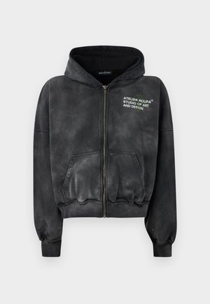 WING ZIP HOODIE UNISEX  - Hoodie - black
