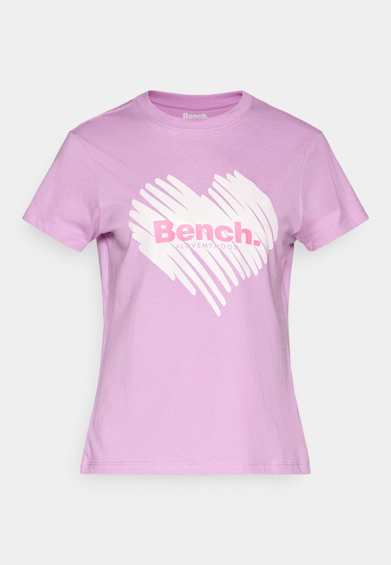 Bench T-shirt print paars Bench T-shirt print paars