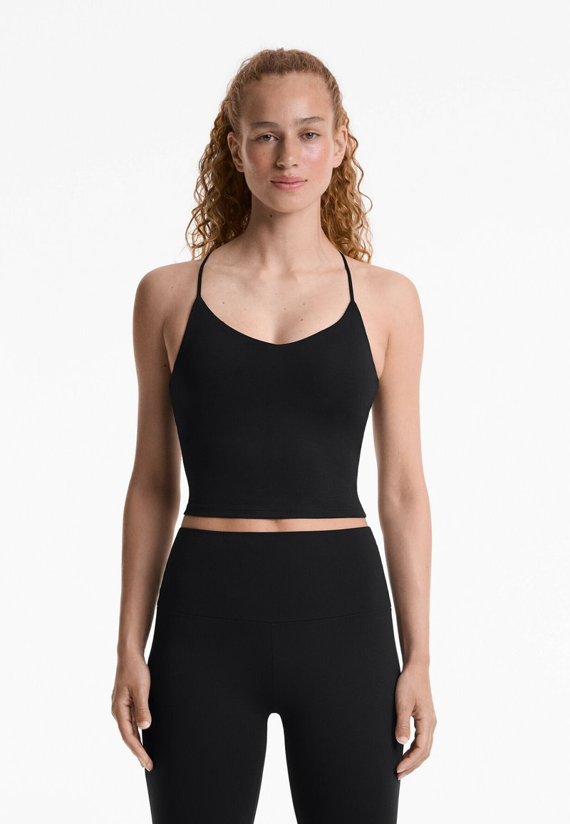 OYSHO - COMFORTLUX WITH ADJUSTABLE STRAPS - Top - black, Vergrößern