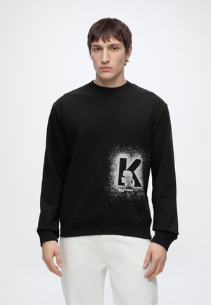 Karl Lagerfeld Jeans REG LOGO SWEAT - Sweatshirt - black