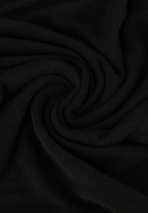 Must mustriba kangas spiraalmustris, näidates sujuvat tekstuuri ja peent soonikut. Ideaalne erinevate tekstiilirakenduste jaoks.