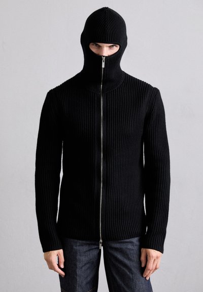 Helmut Lang SAFETY ZIP UP - Chaqueta de punto - black