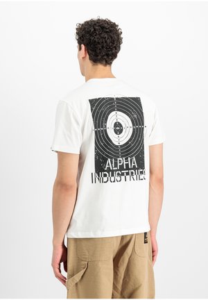 Alpha Industries, ALPHA INDUSTRIES MEN - T-SHIRTS TARGET BACKPRINT T-SHIRT - T-Shirt print - white