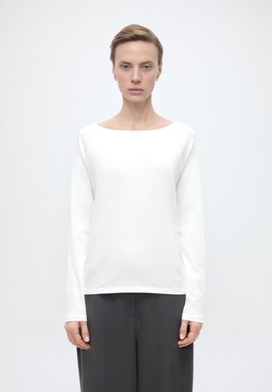 T-SHIRT, LSL, RAGLAN, LOOSE KNIT - Majica z dolgimi rokavi - silky white