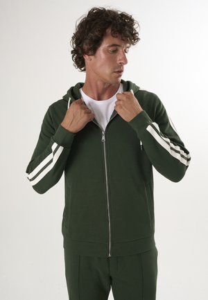FULL-ZIP HOODY - Sweatjacke - green