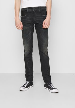 Tapered-Farkut - dark-blue denim