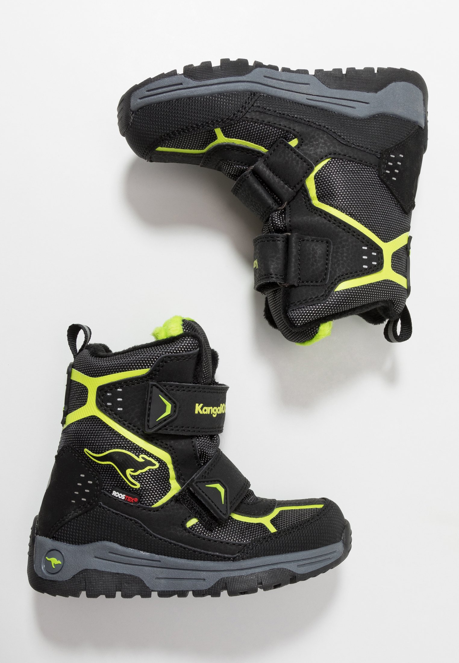 KangaROOS TROOPER RTX Vinterstövlar jet blacklime KangaROOS K MAJOR V RTX Klassiska stövlar jet black