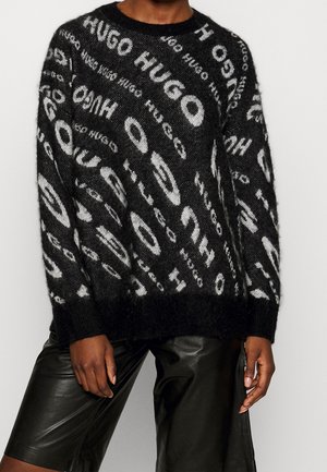 Strickpullover - black