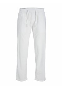 JPSTKANE JJSUMMER LINEN BLEND JOGGER - Broek - bright white