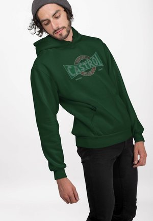 CASTROL VINTAGE - Kapuzenpullover - bottle green