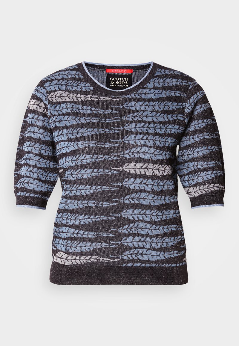 Scotch & Soda T-shirt print zwart