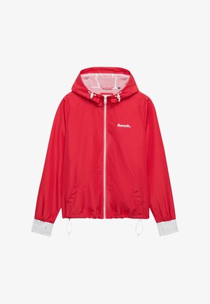 Bench, BENCH X SUPERDRY & CO BENCH HOODED SHELL ZIP JACKET - Let jakke / Sommerjakker - scarlet white