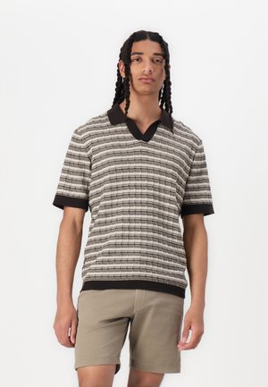 JACKSON STRUCTURE SPLIT NECK - Polo shirt - rain drum