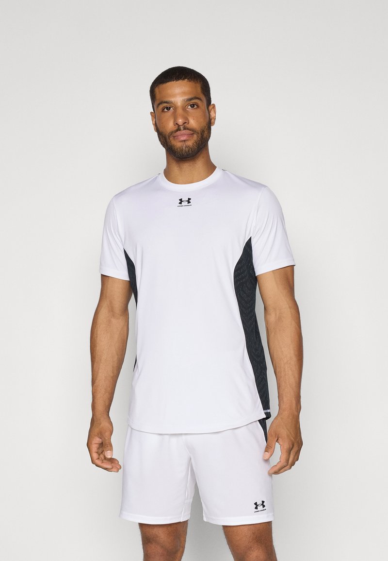 Under Armour CHALLENGER PRO SS - Sportiniai marškinėliai trumpomis rankovėmis - white/black