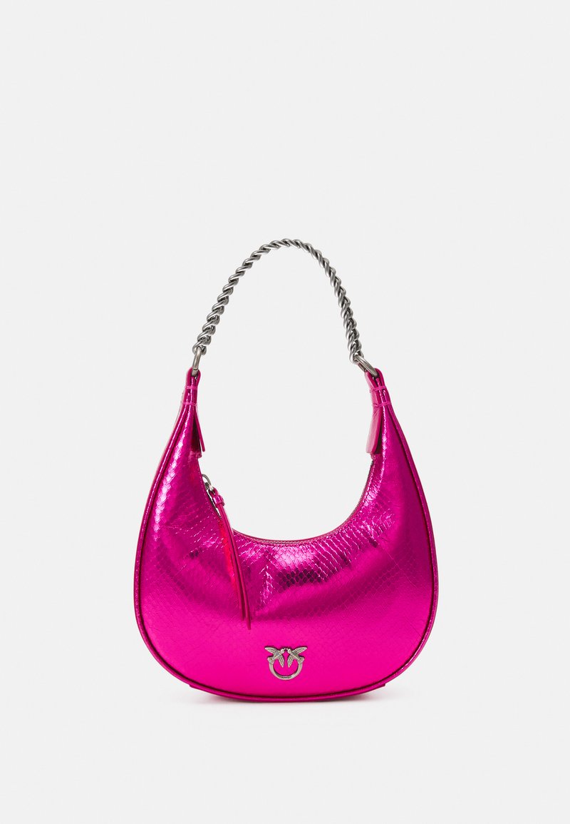 Pinko BRIOCHE HOBO MINI - Handbag - pink/old silver/light pink - Zalando