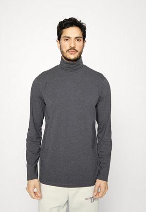 SLHRORY ROLL NECK TEE - Longsleeve - dark grey melange