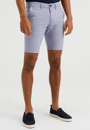 SLIM FIT OXFORD - Shorts - blue