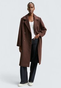 TOM TAILOR DENIM LOOSE FIT - Klassischer Mantel - soft chocolate brown