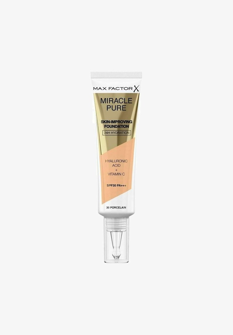 Max Factor - MAX FACTOR MIRACLE PURE SKIN-IMPROVING FOUNDATION 30 PORCELAIN 30ML - Foundation - multicolor, Forstør