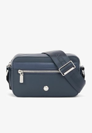 Lacoste, LACOSTE PETIT SAC MESSENGER HOMME LANGON PETIT PIQUÉ GRIS - Bandolera - marine