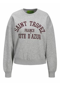 Hallide särk hallide soonikkudega ja alumise servaga. Esiküljel on suur burdeos värvi print, kus on kirjas "SAINT TROPEZ, FRANCE, COTE D'AZUR." Ümmargune kaelus.
