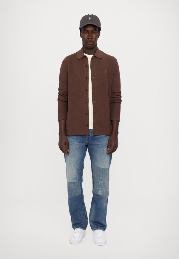 LONG SLEEVE  - Cardigan - dark roast melange4